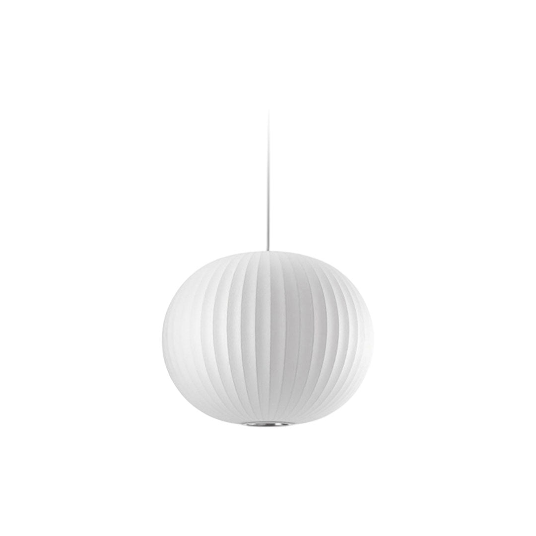 Pendant Light with White Shade French Creative Silk LED Ceiling Light