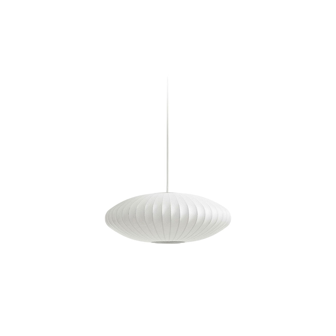 Pendant Light with White Shade French Creative Silk LED Ceiling Light