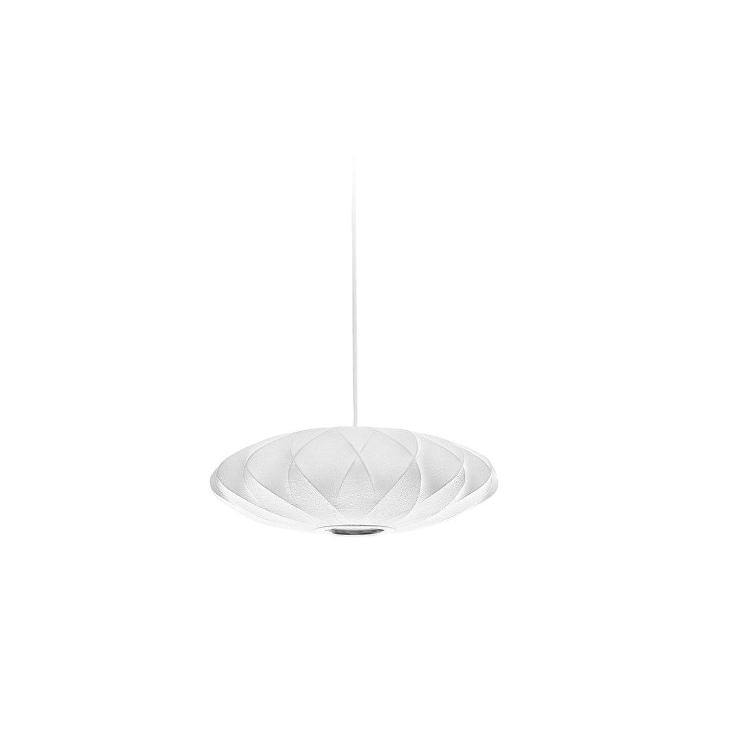 Pendant Light with White Shade French Creative Silk LED Ceiling Light