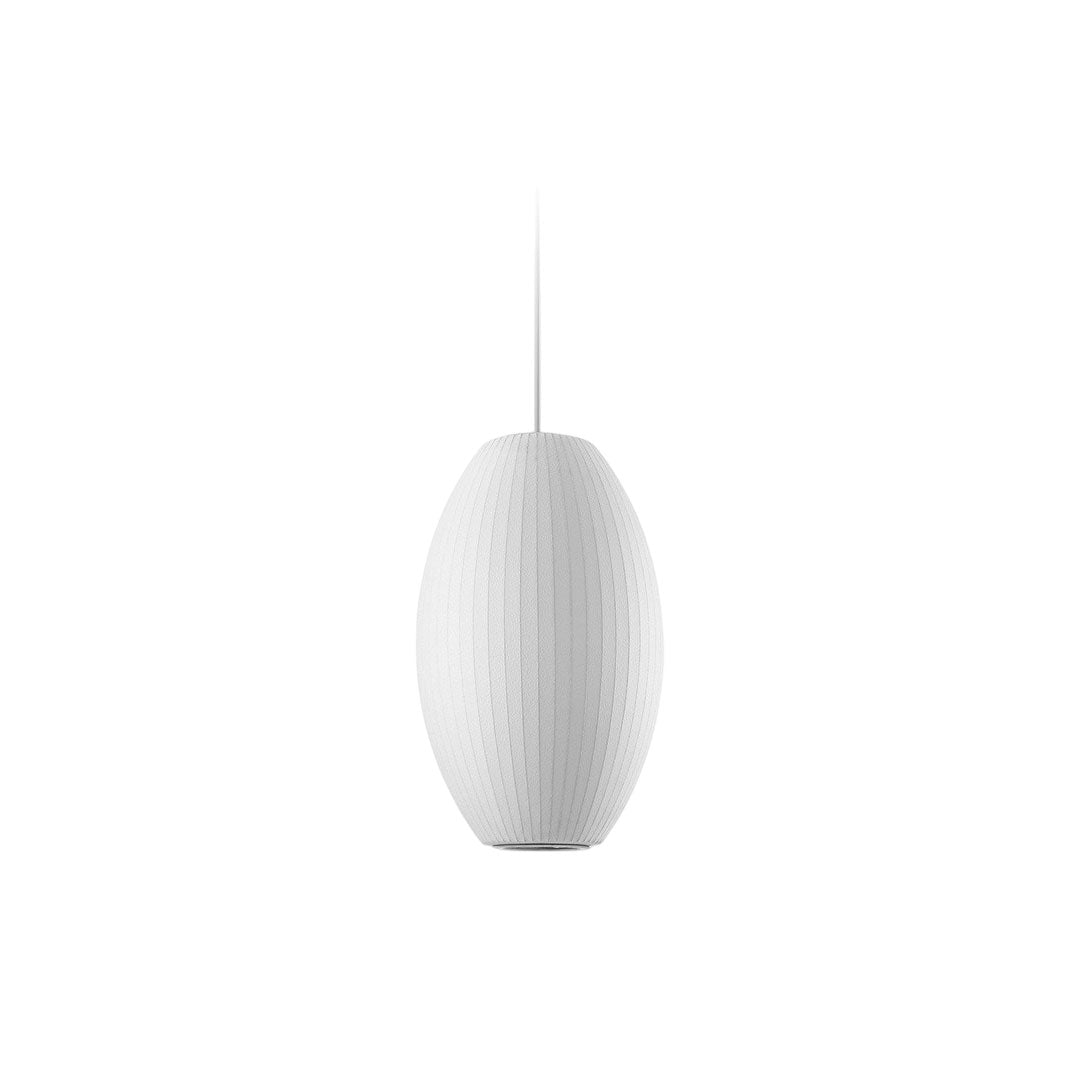 Pendant Light with White Shade French Creative Silk LED Ceiling Light