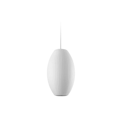 Pendant Light with White Shade French Creative Silk LED Ceiling Light