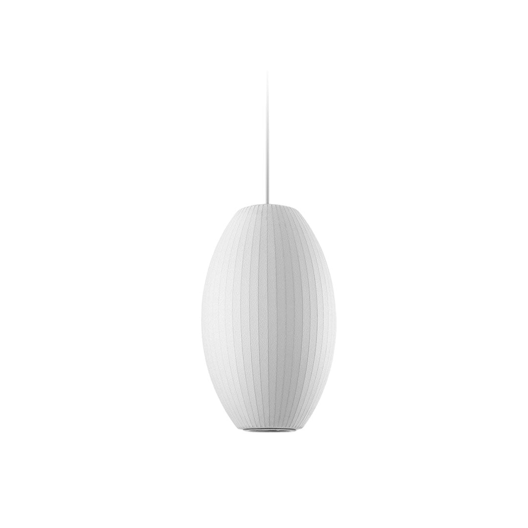 Pendant Light with White Shade French Creative Silk LED Ceiling Light