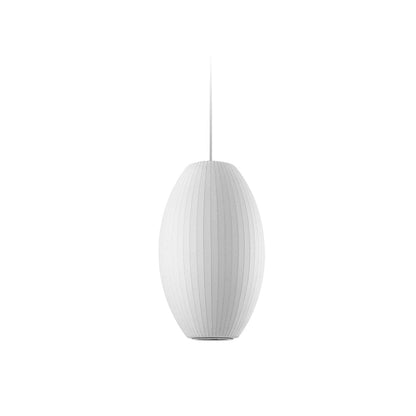 Pendant Light with White Shade French Creative Silk LED Ceiling Light