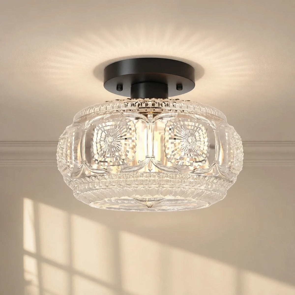 Rael Glass Flushmount