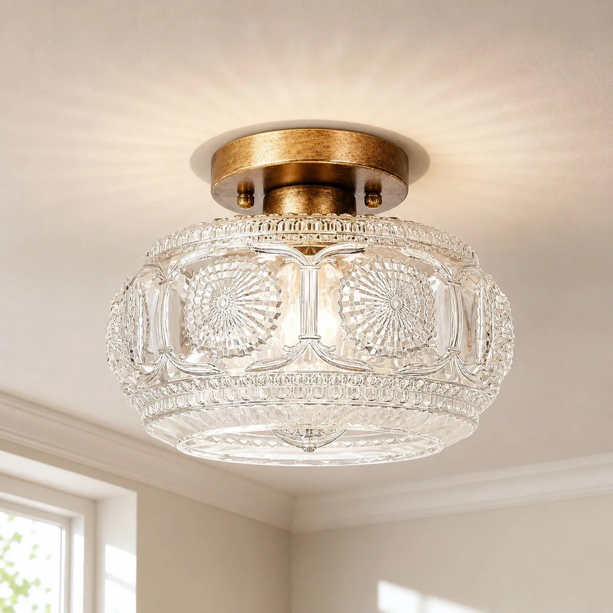 Rael Glass Flushmount