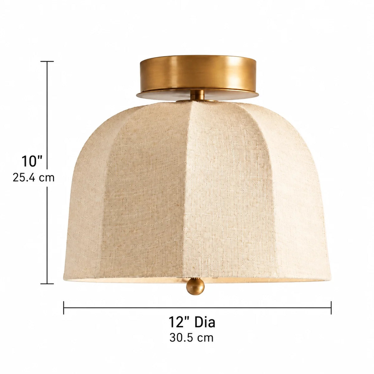 Vanna Linen Flushmount