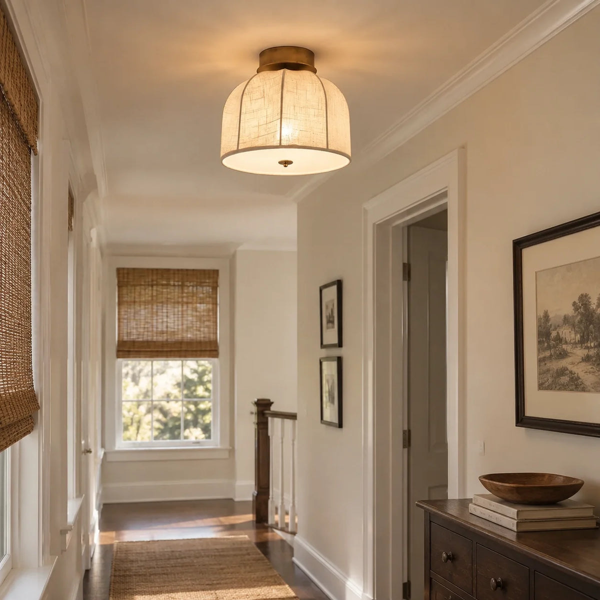 Vanna Linen Flushmount