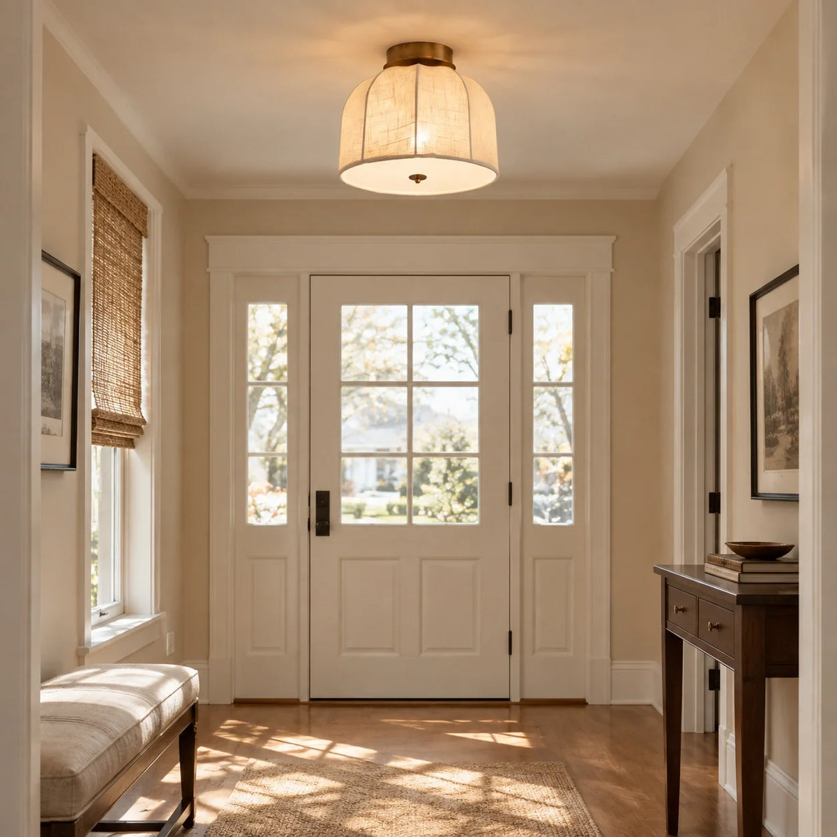 Vanna Linen Flushmount