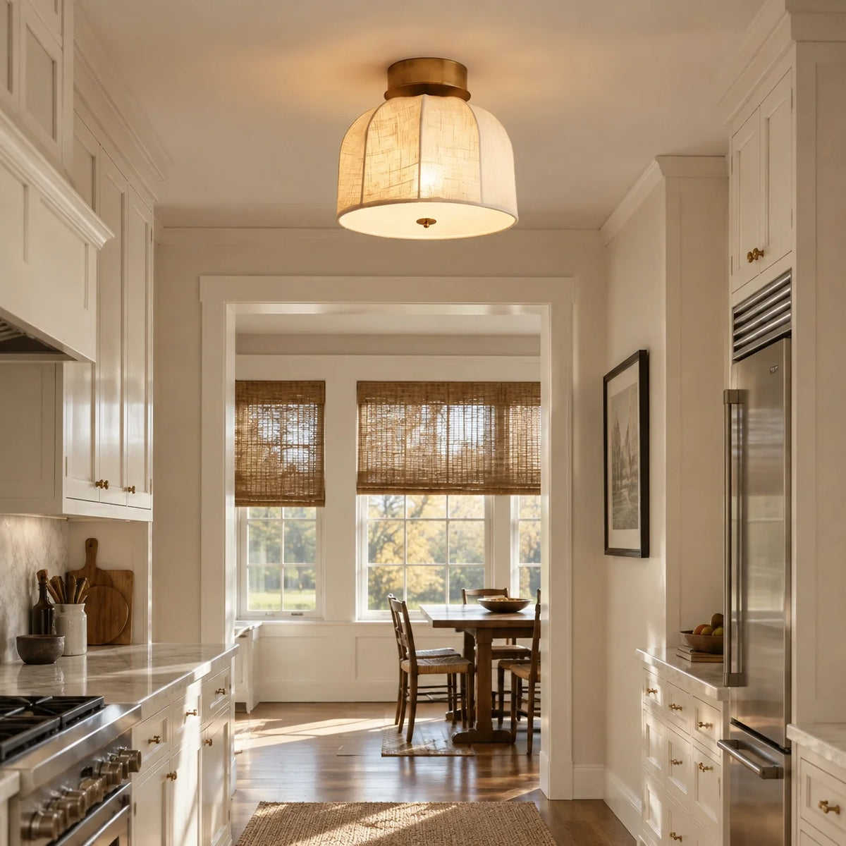 Vanna Linen Flushmount