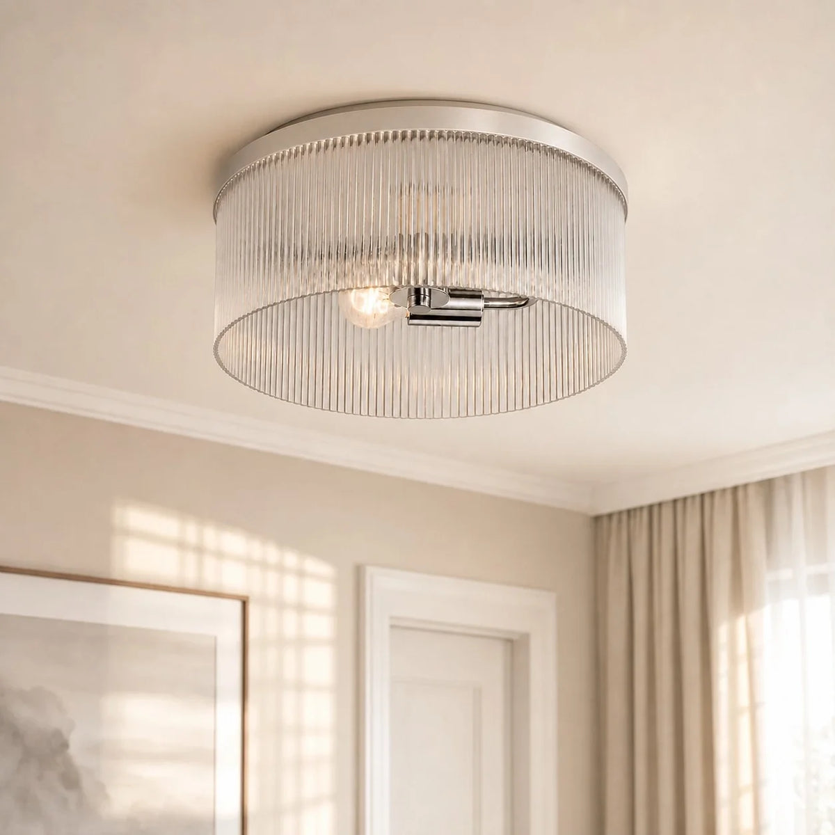 Vesper Ribbed Flushmount