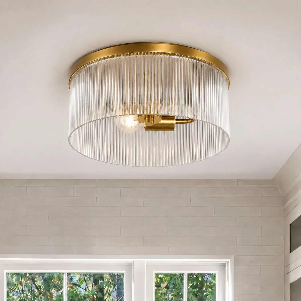 Vesper Ribbed Flushmount
