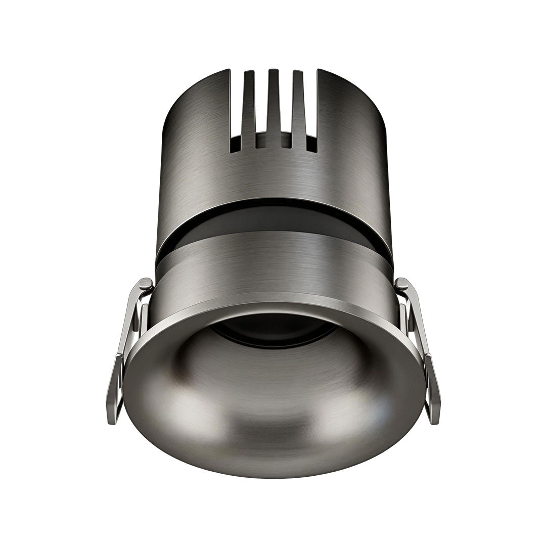 2 PCS Recessed Ceiling Spotlight Frameless Silver Glare-Free Light