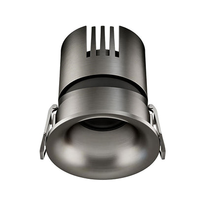 2 PCS Recessed Ceiling Spotlight Frameless Silver Glare-Free Light
