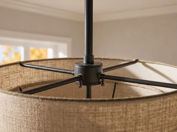 Beck Linen Chandelier