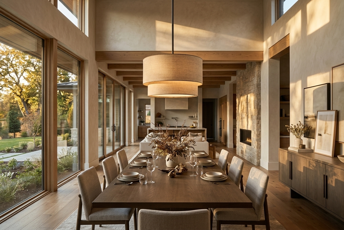Beck Linen Chandelier