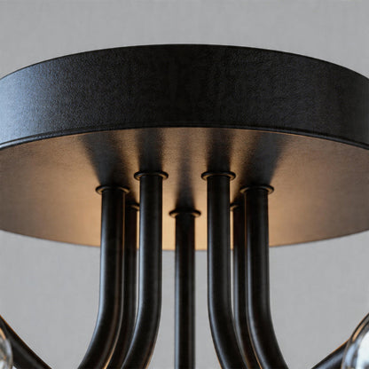 Glass Flush Mount Lighting Modern Creative LED Ceiling Light