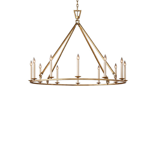 Retro Candle Chandelier | 12 & 20-Head Iron Ceiling Light for Dining Room & Foyer