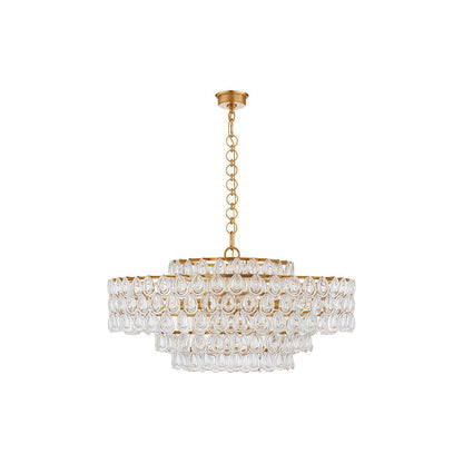 Chandelier Lighting Crystal All-Copper Postmodern Luxury Ceiling Light