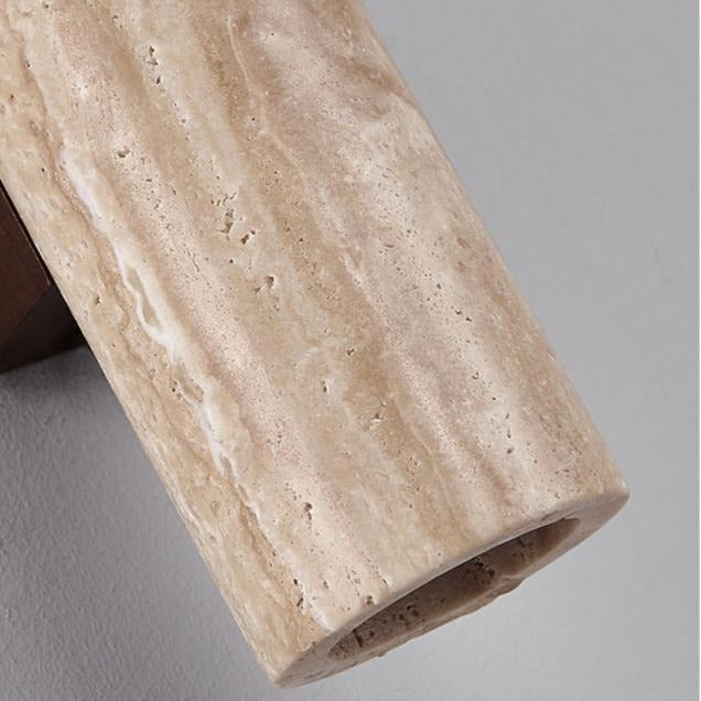 Travertine Column Sconce