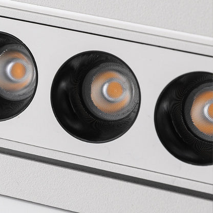 2 PCS LED Ceiling Recessed Spotlights Grille LED Linear Light