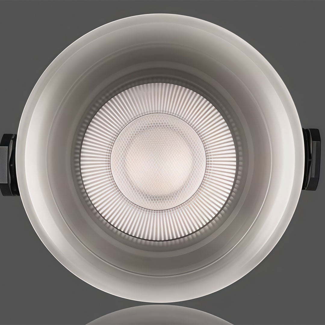2 PCS Recessed Ceiling Spotlight Frameless Silver Glare-Free Light