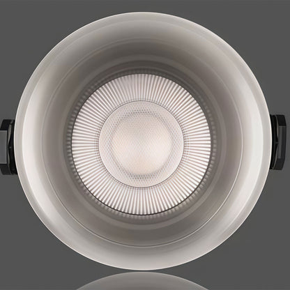 2 PCS Recessed Ceiling Spotlight Frameless Silver Glare-Free Light