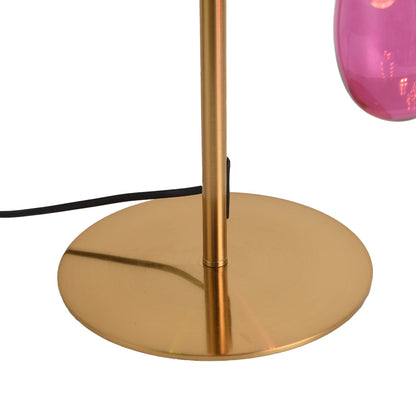 Colored Glass Table Lamp French Style Multi-light Lamp