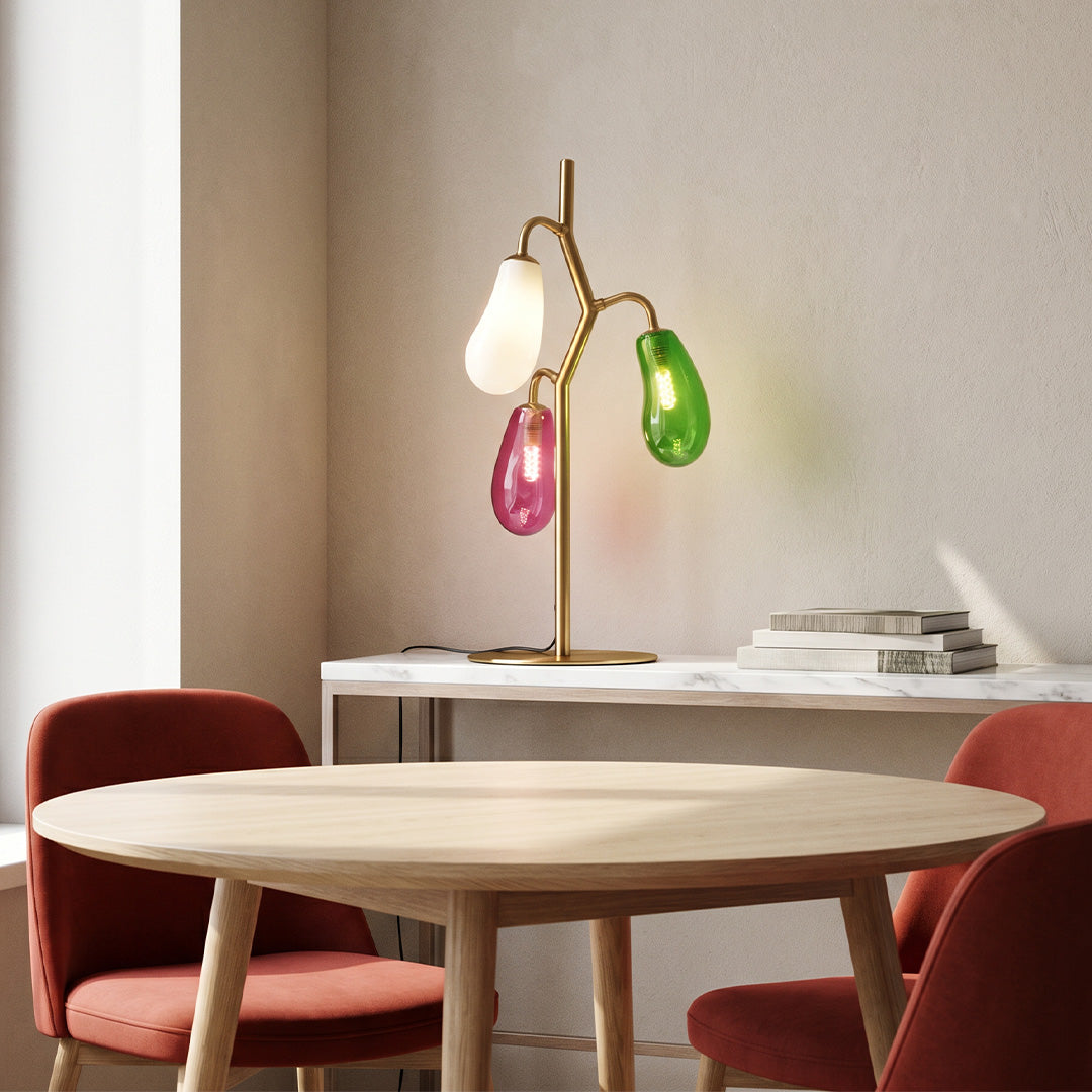 Chic French Glass Lamp