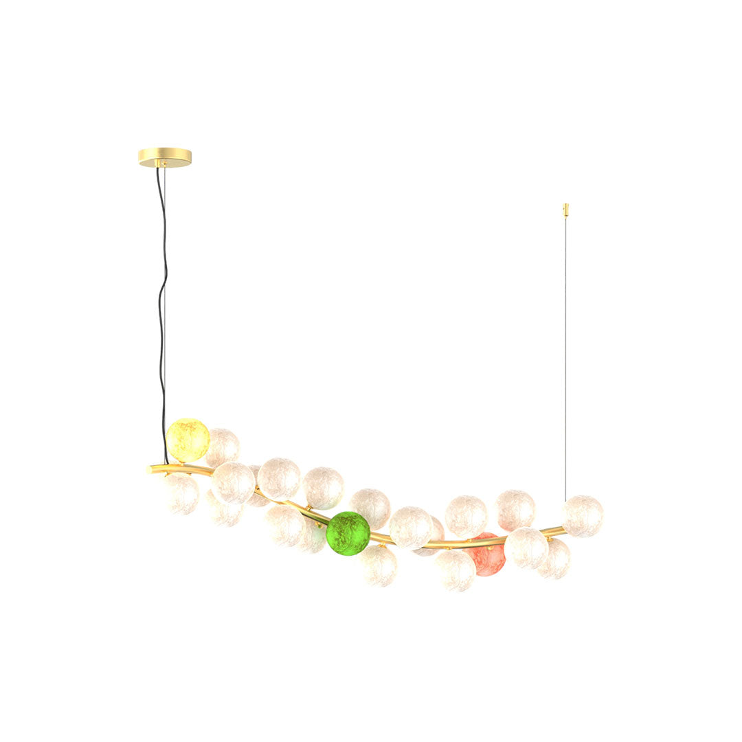 Coloured Glass Chandelier Modern Creative Vintage Ceiling Light