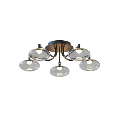 Glass Flush Mount Lighting Modern Creative LED Ceiling Light