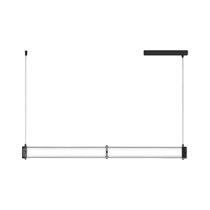 Contemporary Linear Pendant Ceiling Light | Gray & Black, 39–47 Inch, Kitchen & Living Room