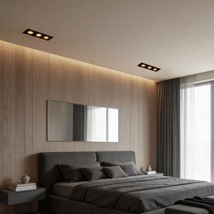 LED Spotlight Indoor Grille Recessed Linear LED Full-Spectrum Light