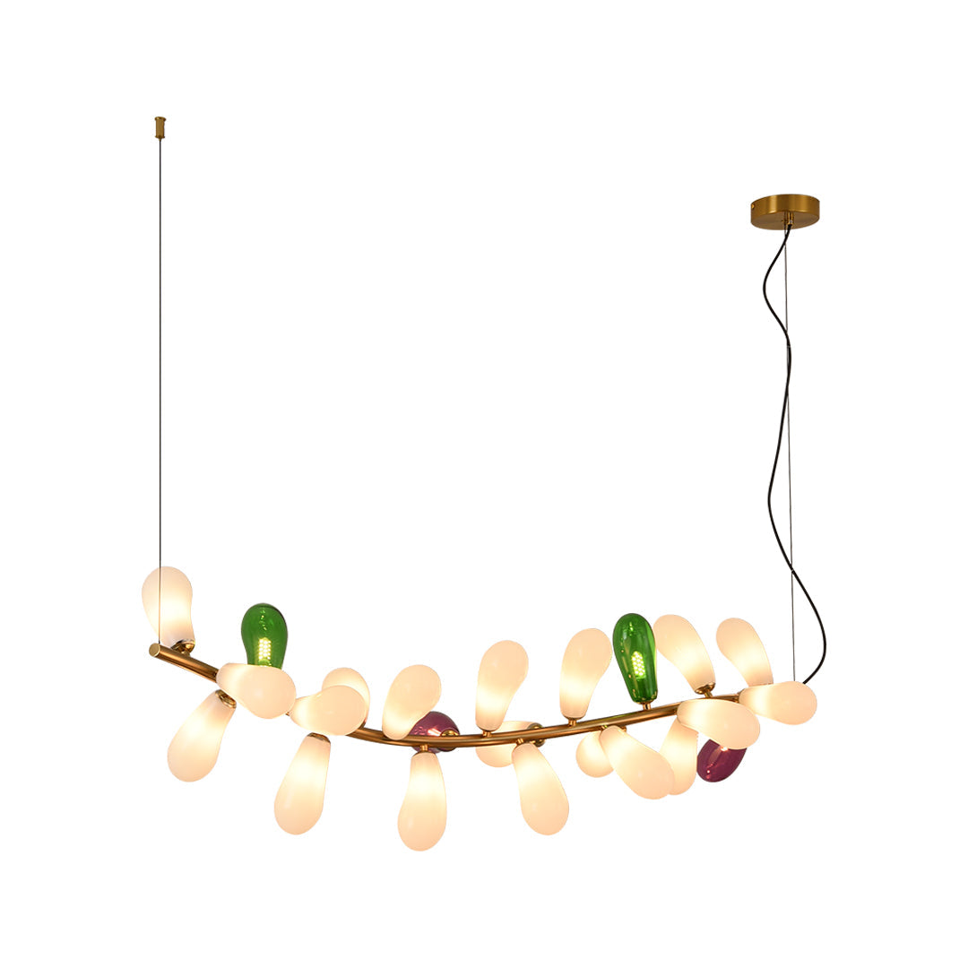 Modern Large Chandelier Artistic Colored Glass Ceiling Light