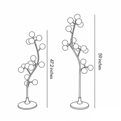 6 PCS Decorate Floor Lamp Wedding Decoration Cotton Tree Lights