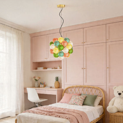 Stained Glass Chandeliers Modern Creative LED Ceiling Light