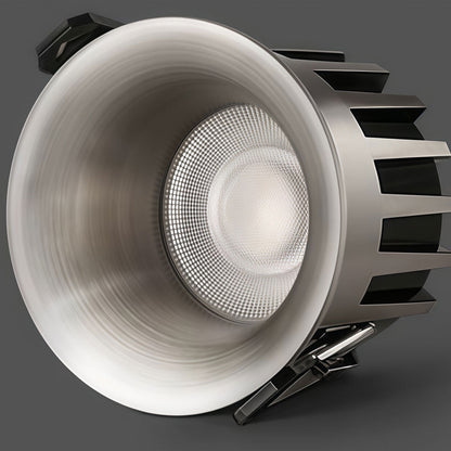 2 PCS Recessed Ceiling Spotlight Frameless Silver Glare-Free Light