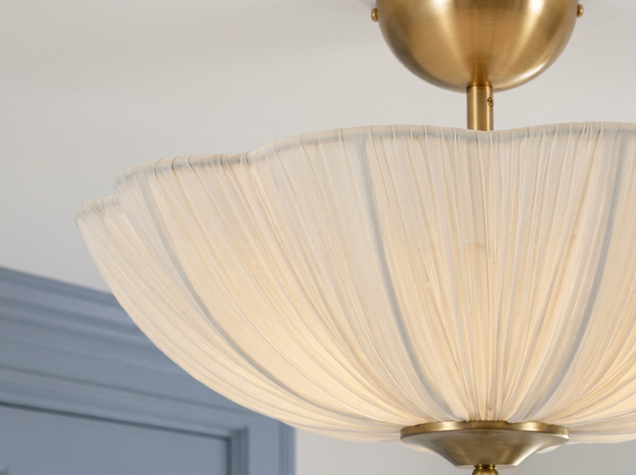Elowen Pleated Flushmount