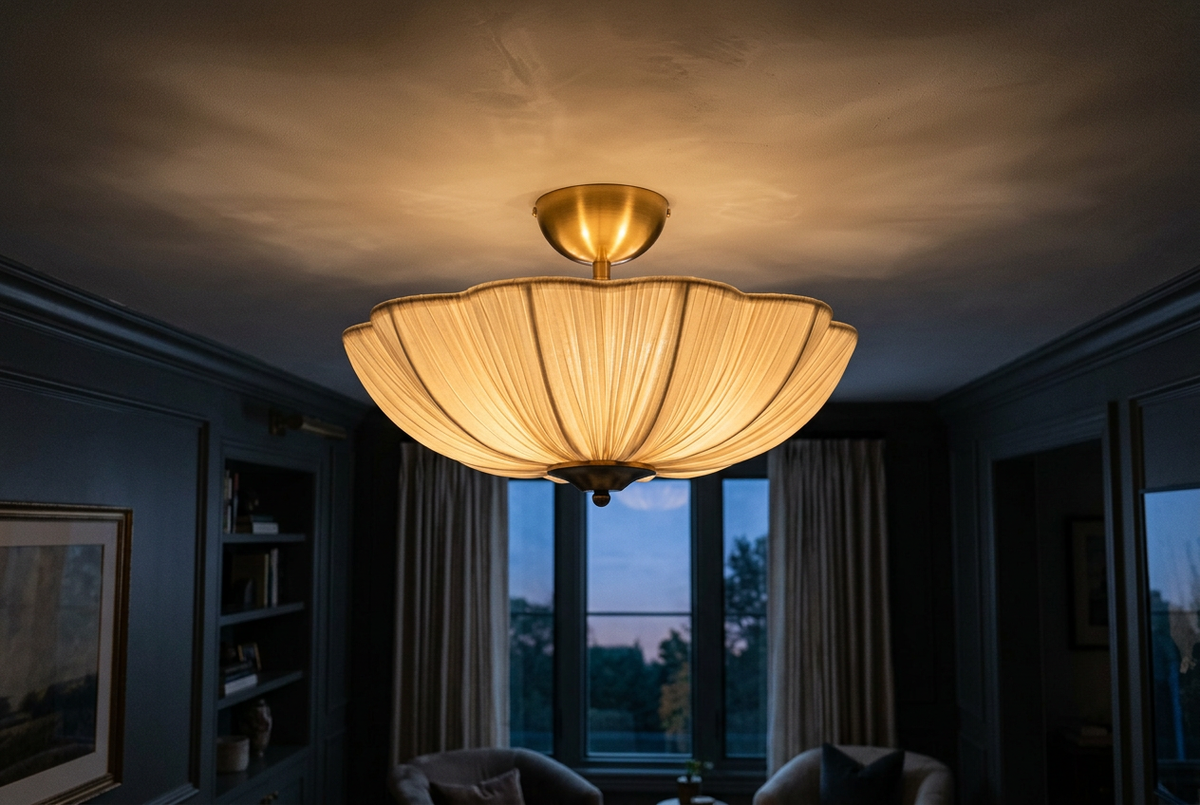 Elowen Pleated Flushmount