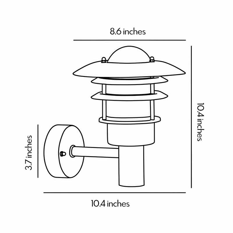 Farmhouse Outdoor Sconce American Country Waterproof Light