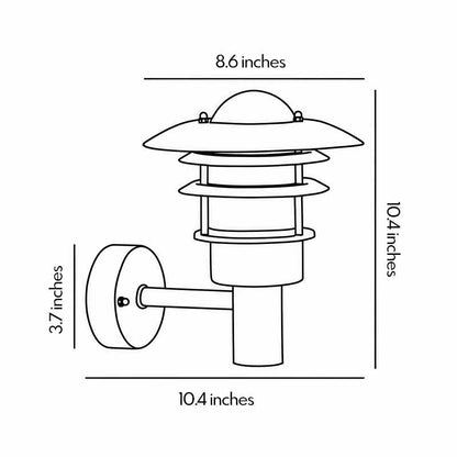 Farmhouse Outdoor Sconce American Country Waterproof Light