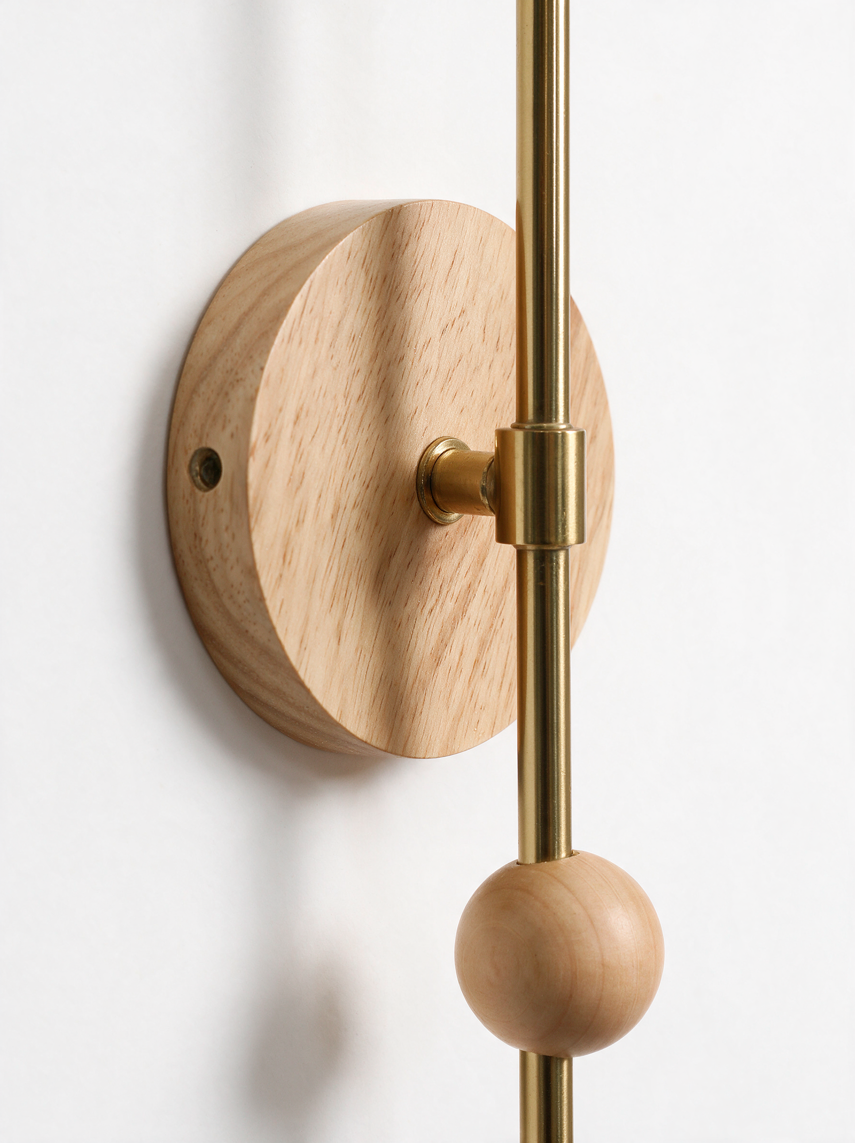 AIR HAVEN Travertine Dome Reading Sconce - Wall Mount Construction Detail