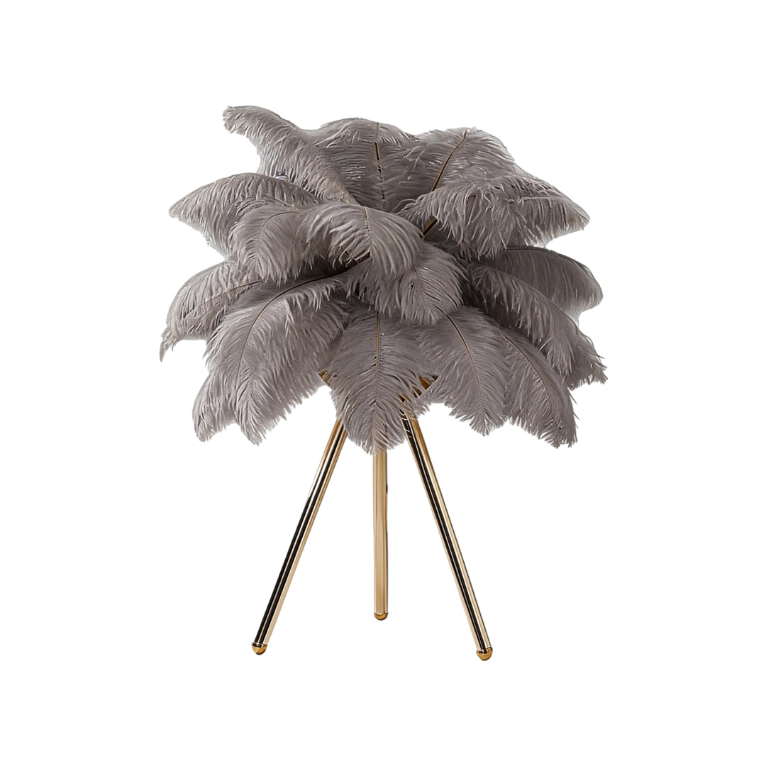 Feather Table Lamp Nordic Decor Tripod Bedside Lighting
