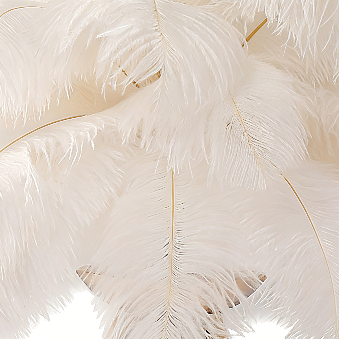 Feather Table Lamp Nordic Decor Tripod Bedside Lighting