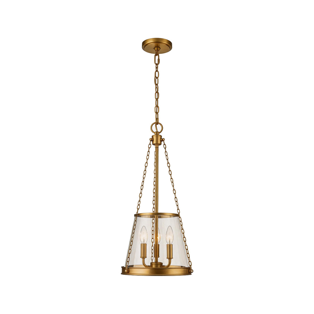 Glass Candle Chandelier Minimalist American Ceiling Light