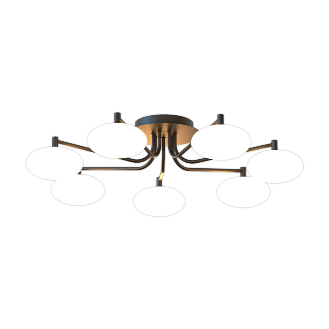 Glass Flush Mount Lighting Modern Creative LED Ceiling Light