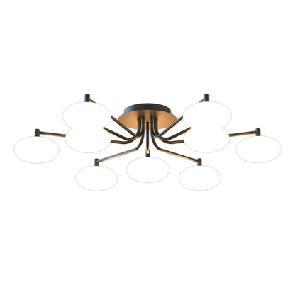 Glass Flush Mount Lighting Modern Creative LED Ceiling Light