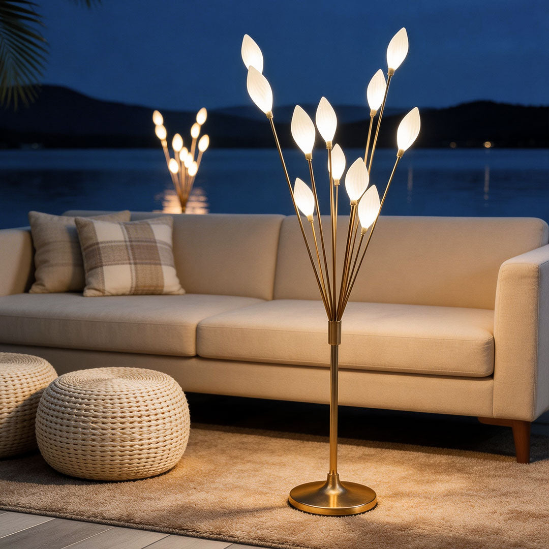 6 PCS Decorator Floor Lamps Wedding Prop Iron Olive Fruit Lights