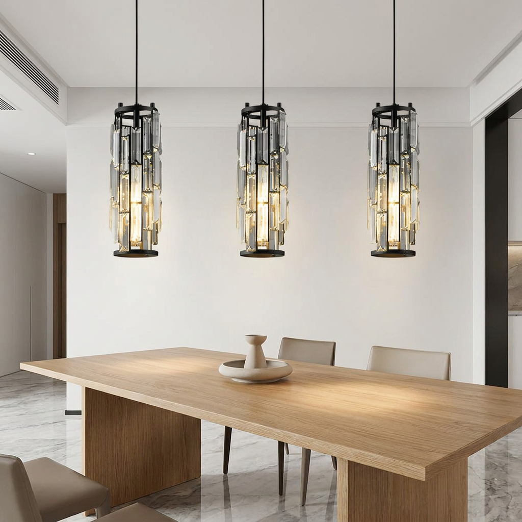 Crystal Pendant Light - Dining Room Hero