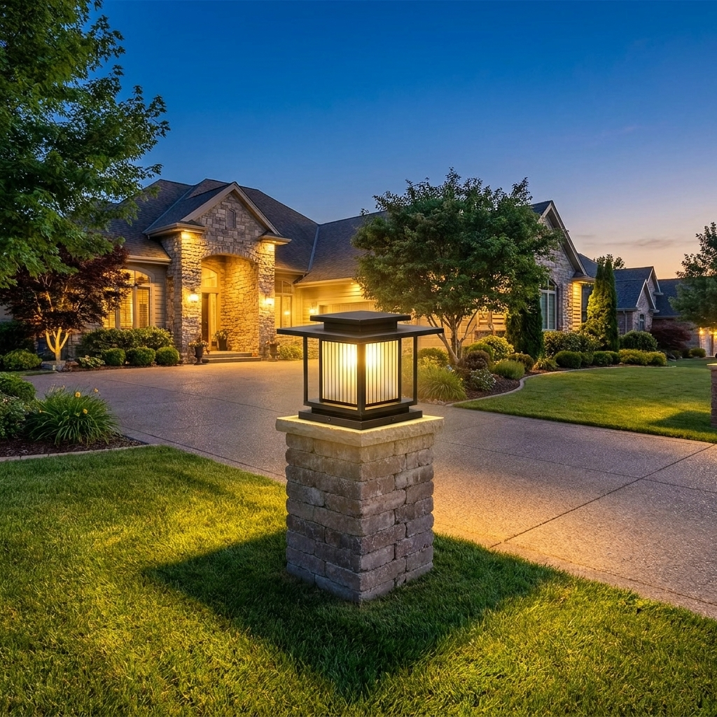 Solar Pillar Light lifestyle 1