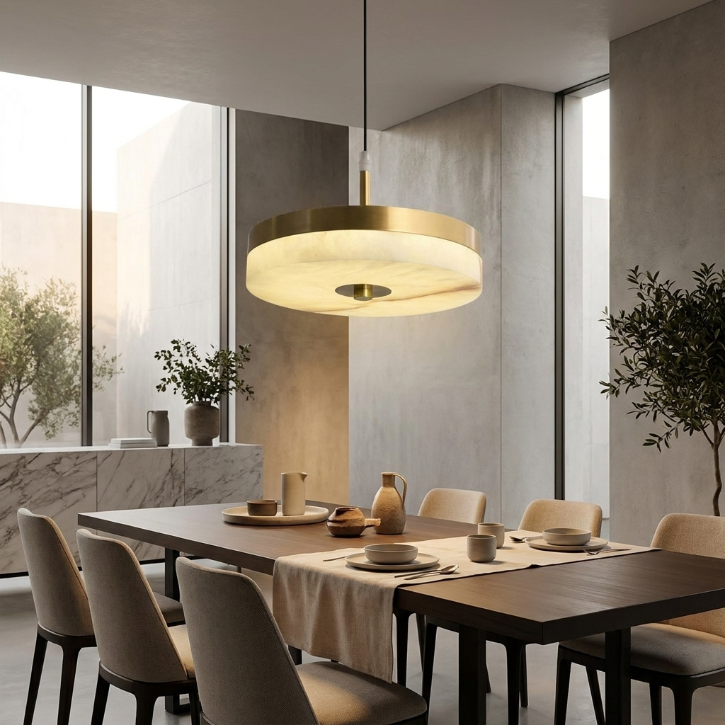 Marble Disc Pendant Light lifestyle 1